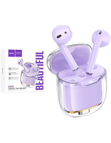 Hoco EW52 Auricular Bluetooth True Wireless Púrpura