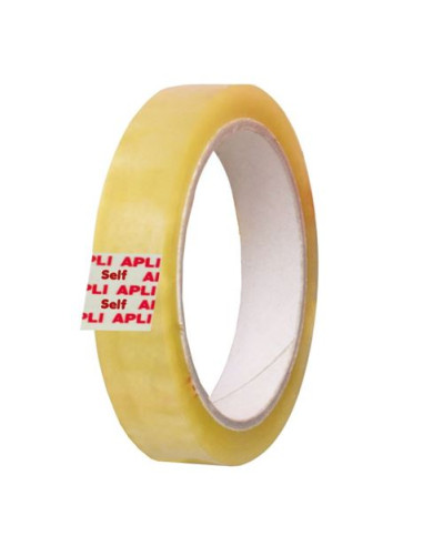 CINTA ADHESIVA TRANSPARENTE - 19MM X 66M - APLI