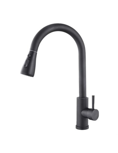 MONOMANDO FREGADERO NEGRO EXTENSIBLE