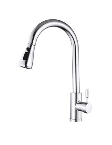 MONOMANDO FREGADERO CROMADO EXTENSIBLE