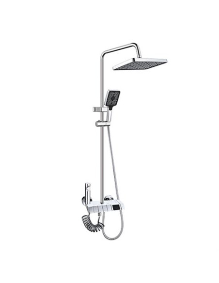 COLUMNA DE DUCHA SEL. BOTON DISPLAY CROMADA FONTASTOCK