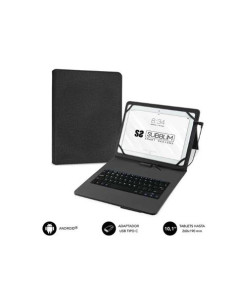 TECLADO CON FUNDA UNIVERSAL PARA TABLETS HASTA 11\" NEGRO SUBBLIM