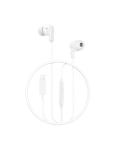 AURICULAR CON MICROFONO CON PUERTO LIGHTNING EP85 BLANCO XO