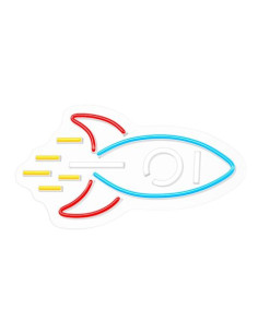 LAMPARA DECORATIVA NEON LED ROCKET FOREVER