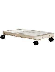 PLATAFORMA RECTANGULAR CON RUEDAS 480X290X38MM ARTPLAST