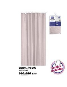CORTINA DE BAÑO 140X180 ROSA HBS
