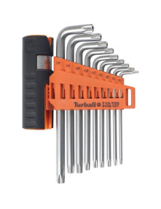 JUEGO LLAVES TORX CON ORIFICIO 9 PCS Y ADAPTADOR MADER