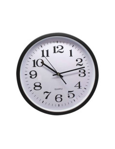 RELOJ OFICINA 35CM ALUMINIO NEGRO BISMARK