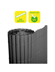 CAÑIZO PLÁSTICO DOBLE CARA 2X3 METROS GRIS OSCURO SUNGARDEN