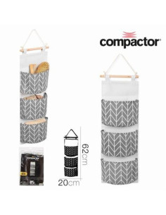 BOLSILLERO DE PARED 3 BOLSILLOS 20X62CM