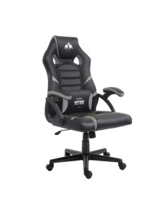 SILLA GAMING SERIE NITRO NEGRO/GRIS CROMAD
