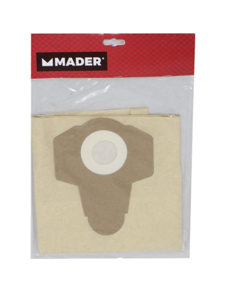 BOLSA PAPEL PARA ASPIRADORA 12 LITROS MADER