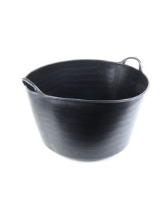 CUBETA REDONDA FLEXIBLE 52 LITROS NEGRO MADER