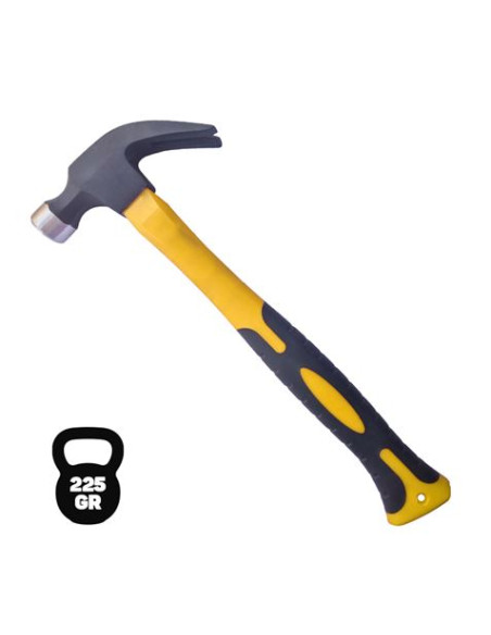 MARTILLO OREJA MANGO DE FIBRA 225GR BLIM