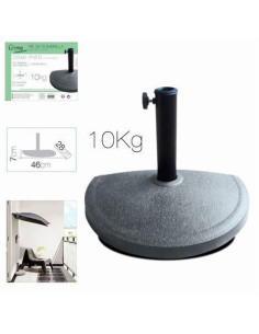 SOPORTE PARA SOMBRILLA SEMICIRCULAR COLOR GRIS