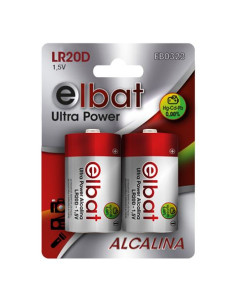 PACK 2 PCS PILAS ALCALINAS LR20D ELBAT