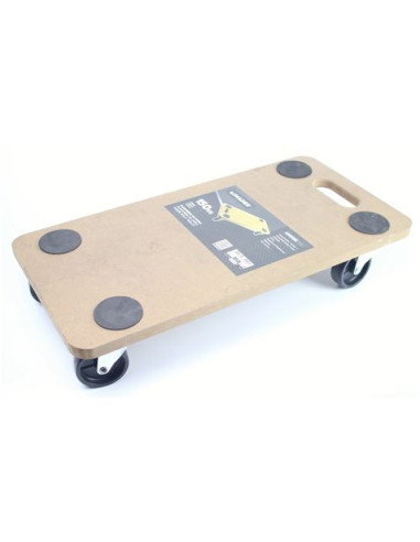 PLATAFORMA DE CARGA CON RUEDAS 58X30X12CM MADER