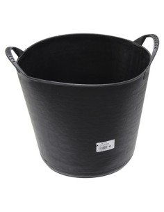 CUBETA REDONDA FLEXIBLE 22 LITROS NEGRO MADER