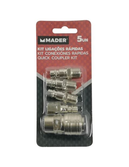 KIT CONEXIONES NEUMATICA 1/4 MADER