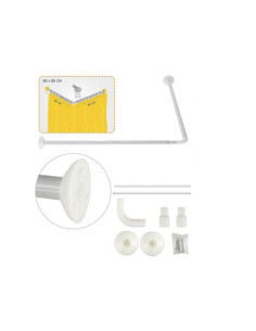 BARRA ESQUINERA DUCHA ALUMINIO 25MM HBS