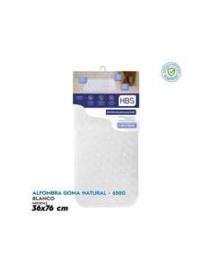 ALFOMBRA GOMA NATURAL - 650G BLANCO HBS