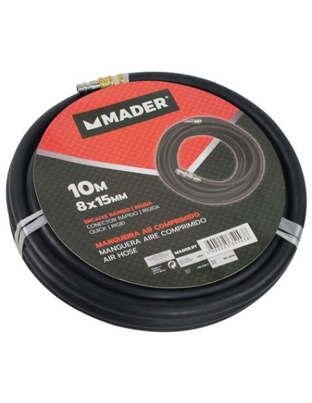 MANGUERA AIRE 10 MTS CON CONEXIONES RAPIDAS MADER