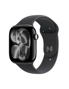 APPLE WATCH SERIES 11 GPS + CELLULAR 42MM SPACE GREY ALUMINIUN CASE WITH BLACK SPORT BAND M/L M