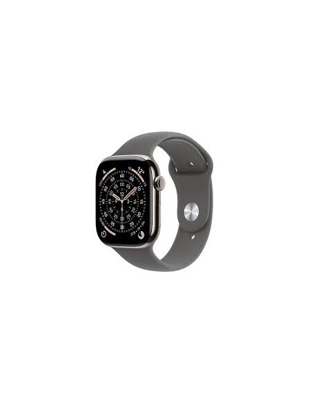 APPLE WATCH SERIES 11 GPS + CELLULAR 46MM NATURAL TITANIUM CASE WITH STONE GREY SPORT BAND M/L