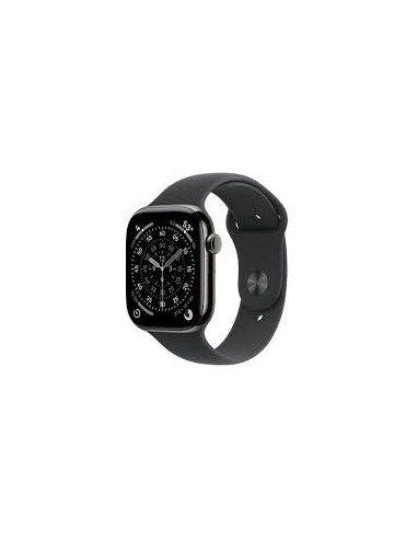APPLE WATCH SERIES 11 GPS + CELLULAR 46MM SLATE TITANIUM CASE WITH BLACK SPORT BAND M/L MFD24W