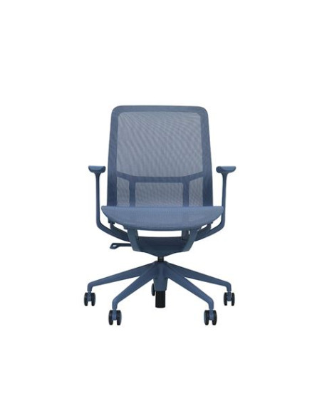 SILLA OFICINA GAMA SENSE ELEGANCE AZUL CROMAD