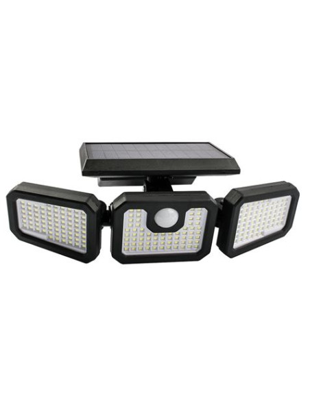 FOCO SOLAR TRIPLE CON SENSOR 800LM ELBAT