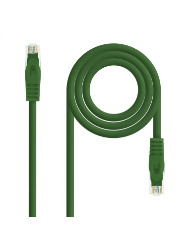Nanocable Cable Red Latiguillo RJ45 LSZH CAT.6A UTP AWG24, Verde, 25 cm
