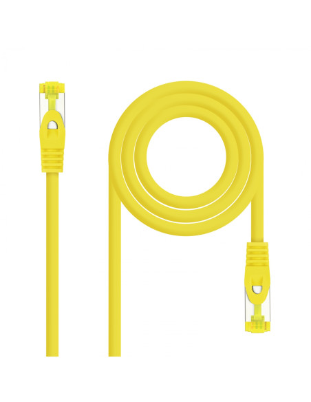 Nanocable Cable Red Latiguillo RJ45 LSZH CAT.6A SFTP AWG26, Amarillo, 25 cm