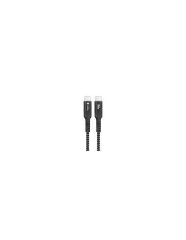 CoolBox COO-CAB-UC-60W cable USB 1,2 m USB C Negro, Plata