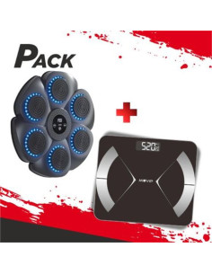 MAQUINA DE BOXEO INTELIGENTE CON MUSICA SF02 XO + BASCULA DIGITAL BLUETOOTH