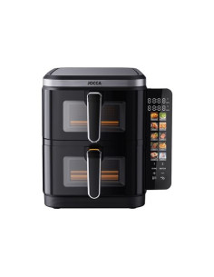 FREIDORA DE AIRE DOBLE COMPARTIMENTO 5.5L + 5.5L 11L JOCCA
