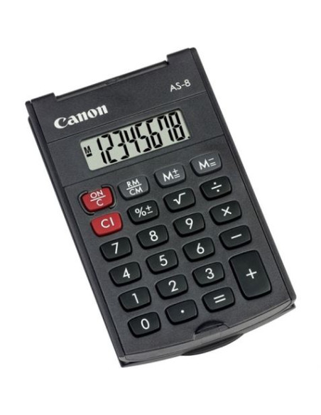 Canon AS-8 calculadora Bolsillo Pantalla de calculadora Gris