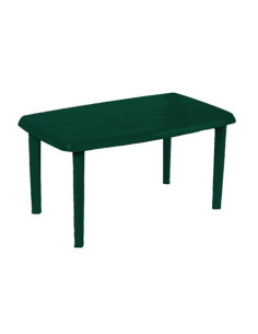 MESA RECTANGULAR DE RESINA VERDE 140X72 SEVEON