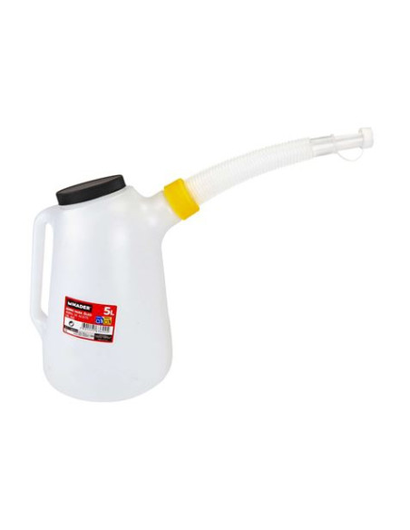 JARRA MEDIDORA 5 LITROS PARA ACEITE CON PUNTA FLEXIBLE