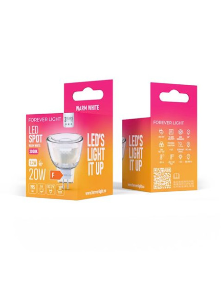 BOMBILLA LED G4 MR 11 2.2W 12V 195LUMEN LUZ CALIDA FOREVER