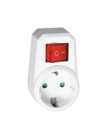 ENCHUFE SCHUKO 1 TOMA CON INTERRUPTOR