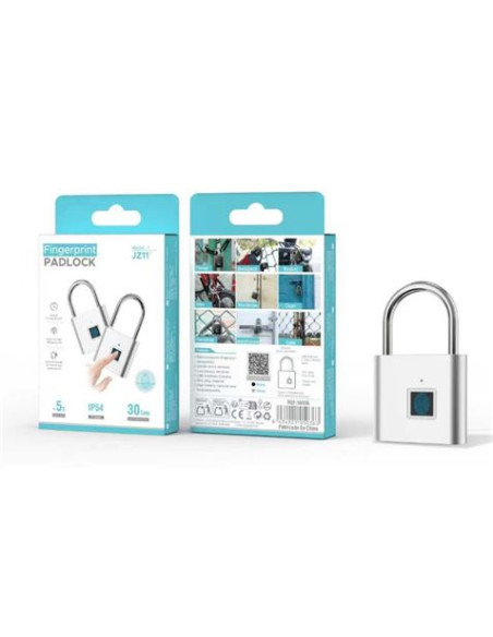 CANDADO INTELIGENTE IP54 CON HUELLA DACTILAR JZ11