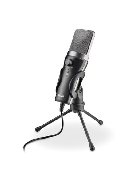 NGS MS120 USB Negro Micrófono para crear podcasts