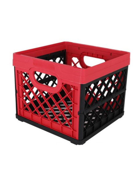 CAJA PLEGABLE 25 LITROS ROJA NEGRO TONTARELLI