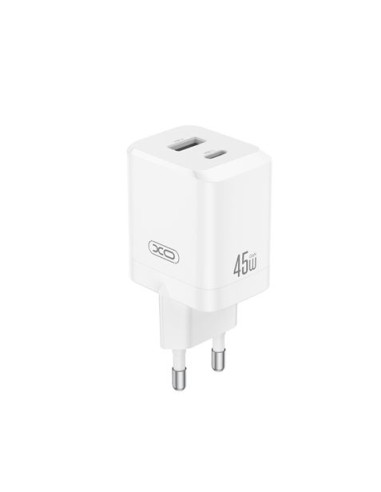 CARGADOR USB+USB-C 45W CE36 BLANCO XO