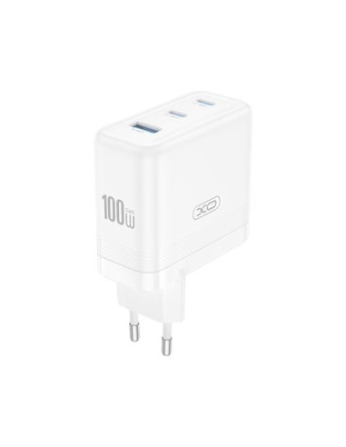 CARGADOR USB+USB-C X2 100W CE35 BLANCO XO