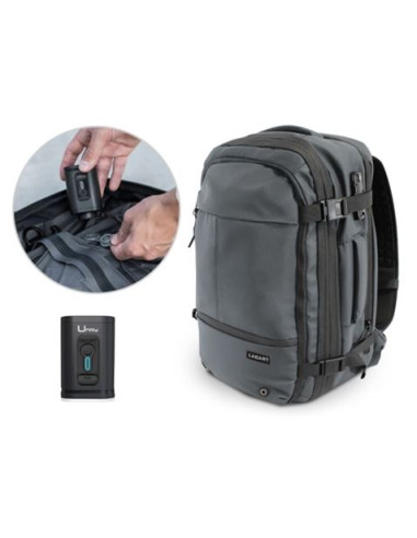 MOCHILA 20 LITROS EXTENSIBLE A 42 LITROS GRIS Y SISTEMA DE VACIO