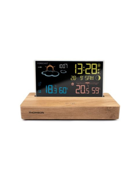 ESTACION METEOROLOGICA CON RELOJ DESPERTADOR CT610 THOMSOM