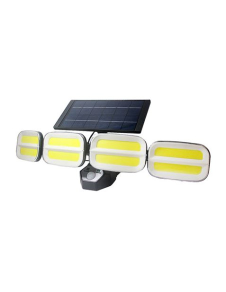 FOCO SOLAR CUÁDRUPLE CON SENSOR 800LM ELBAT