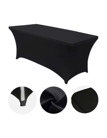 FUNDA PARA MESA DE RESINA 152X70X74CM NEGRA SUNGARDEN